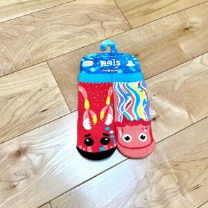 Colorful crab and jellyfish mismatched ocean animal Pals Socks 1-3 yrs toddler